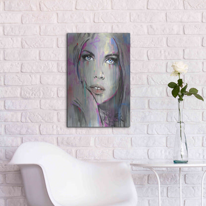 Luxe Metal Art 'Comes And  Goes' by Loui Jover, Metal Wall Art,16x24