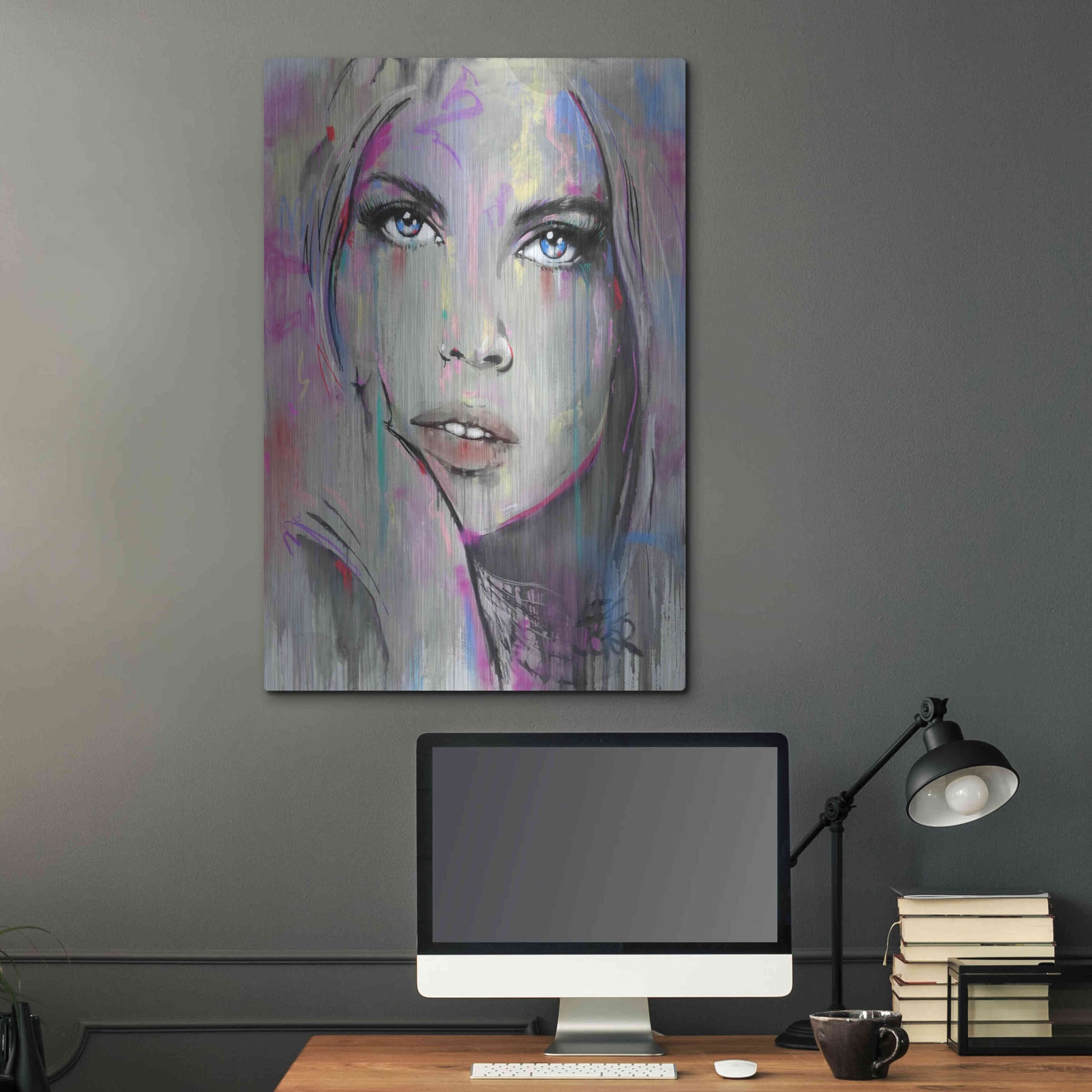 Luxe Metal Art 'Comes And  Goes' by Loui Jover, Metal Wall Art,24x36