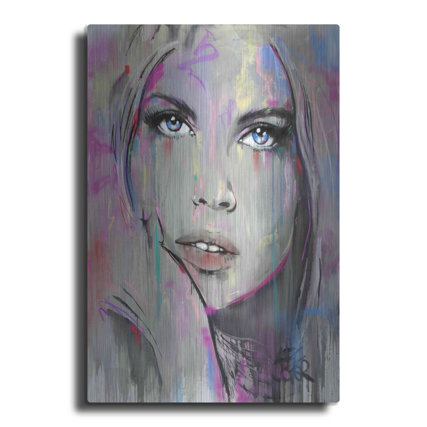 Luxe Metal Art 'Comes And  Goes' by Loui Jover, Metal Wall Art