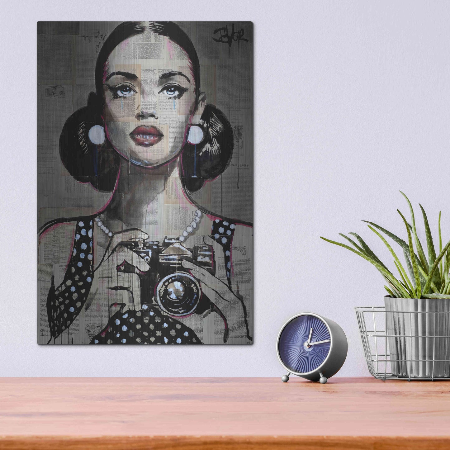 Luxe Metal Art 'Exposure' by Loui Jover, Metal Wall Art,12x16