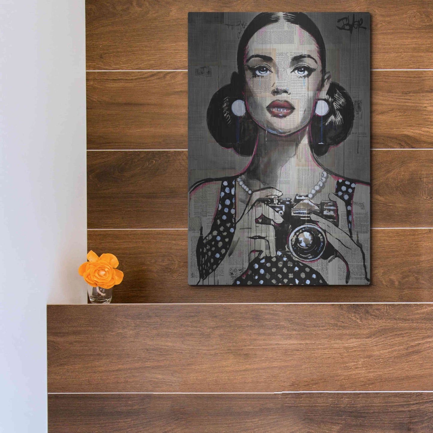 Luxe Metal Art 'Exposure' by Loui Jover, Metal Wall Art,12x16