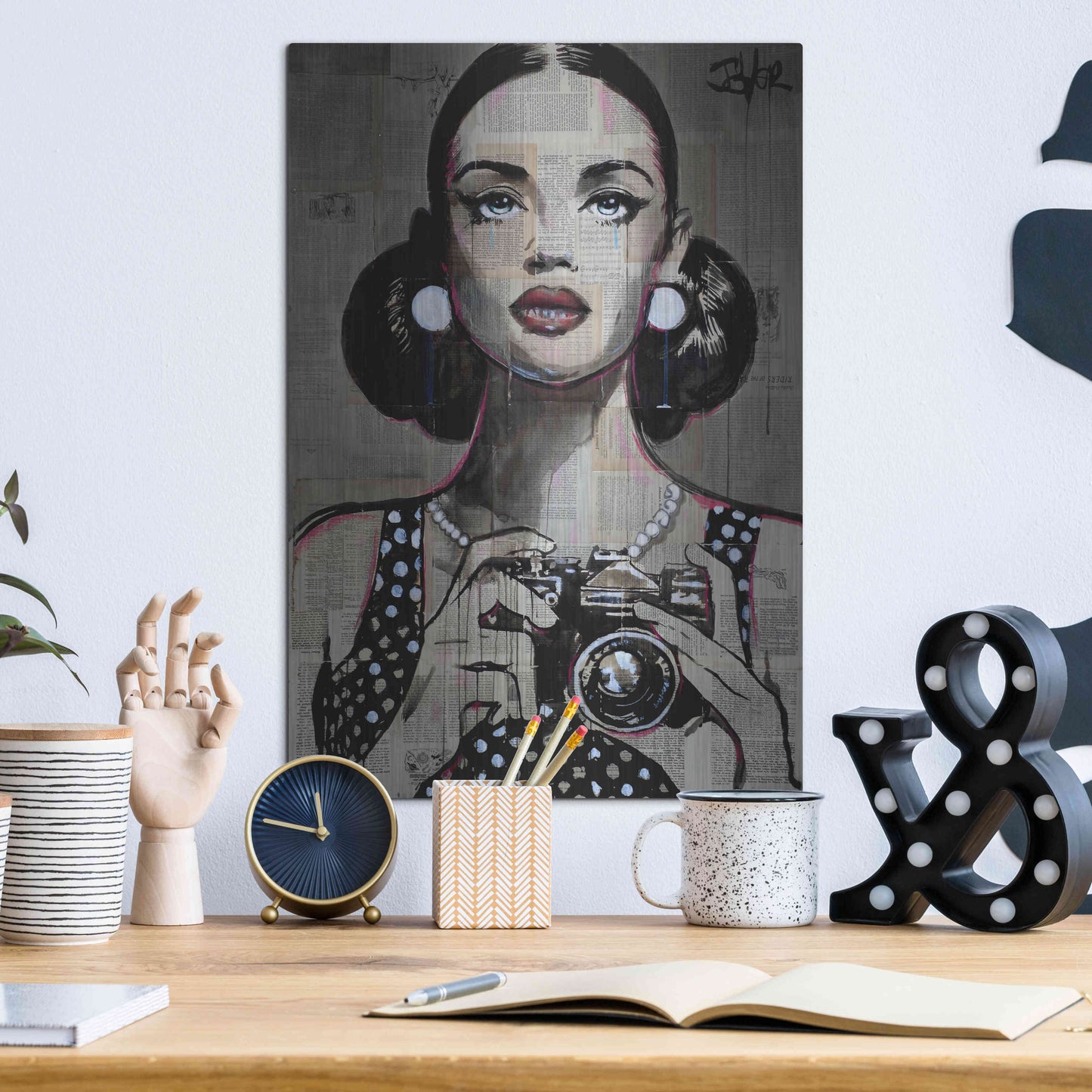 Luxe Metal Art 'Exposure' by Loui Jover, Metal Wall Art,12x16