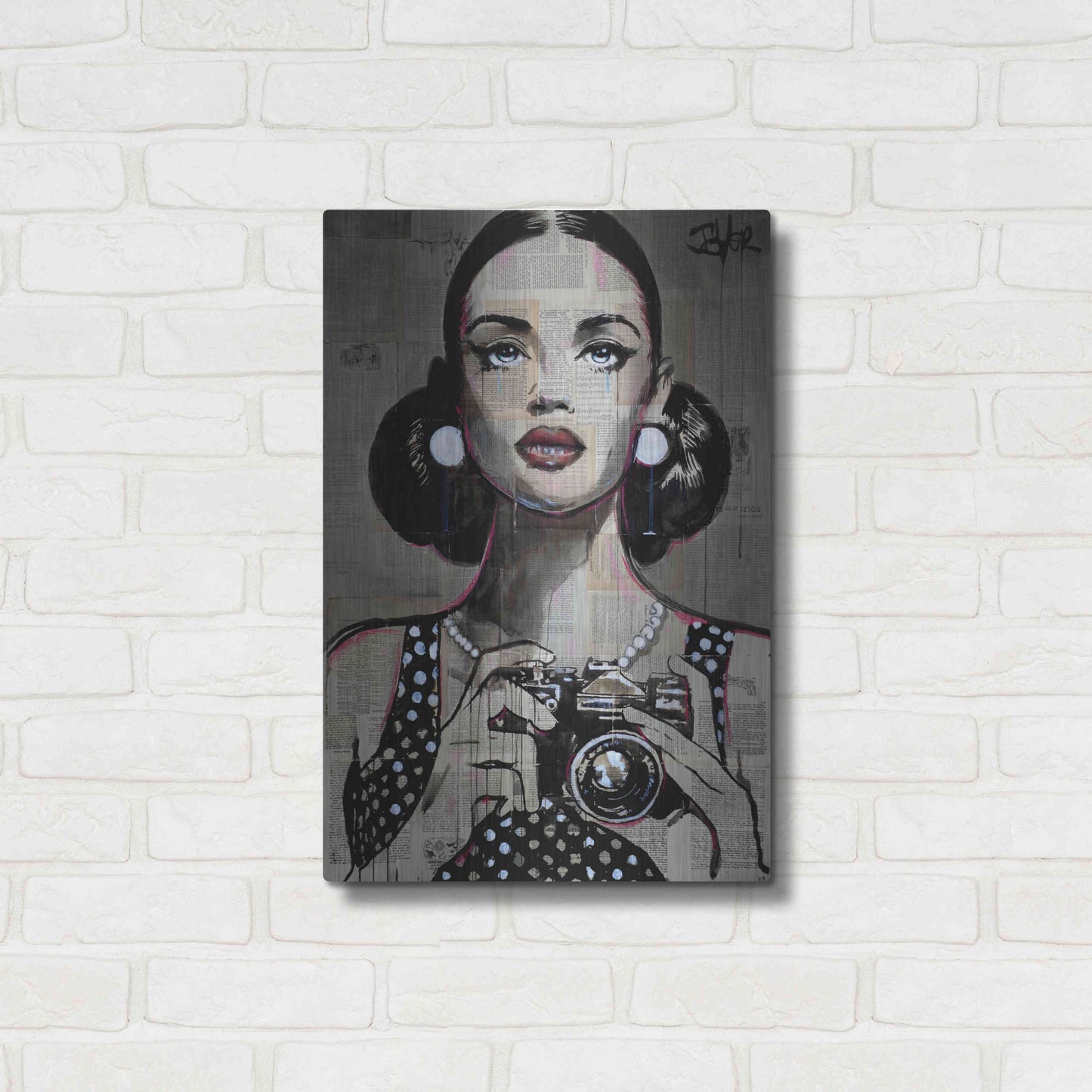 Luxe Metal Art 'Exposure' by Loui Jover, Metal Wall Art,16x24