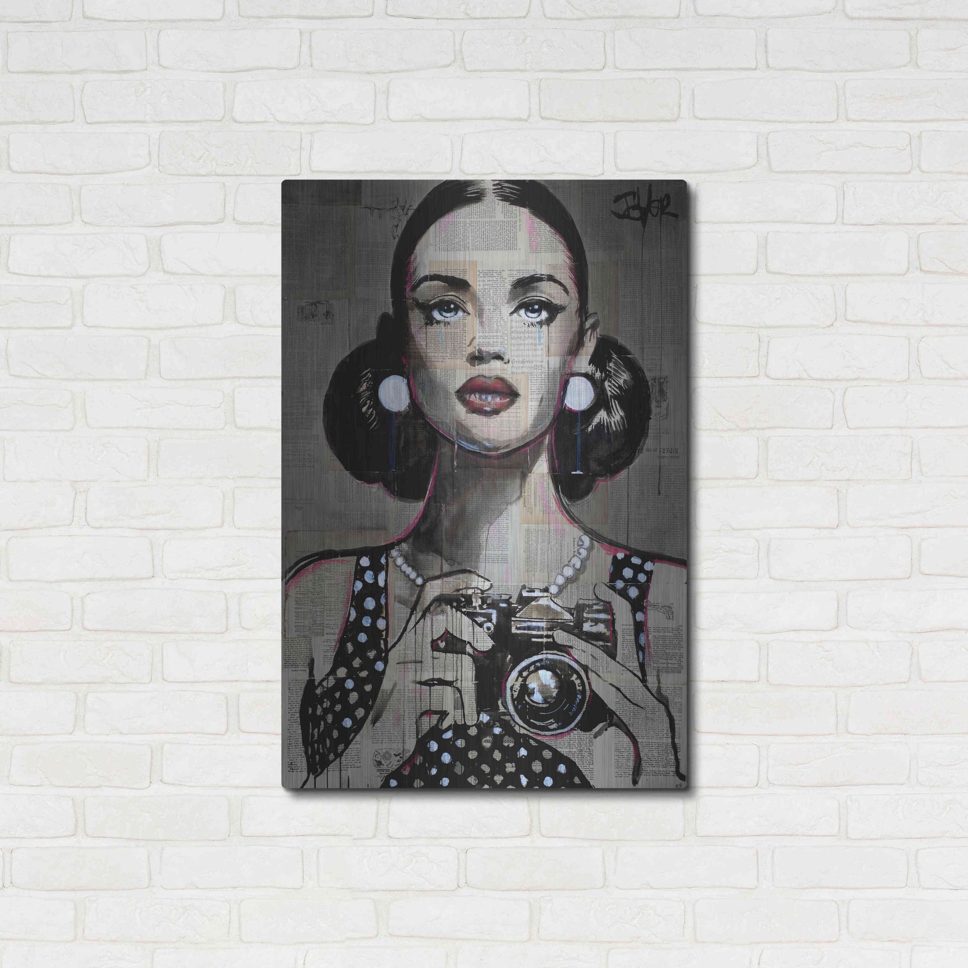 Luxe Metal Art 'Exposure' by Loui Jover, Metal Wall Art,24x36