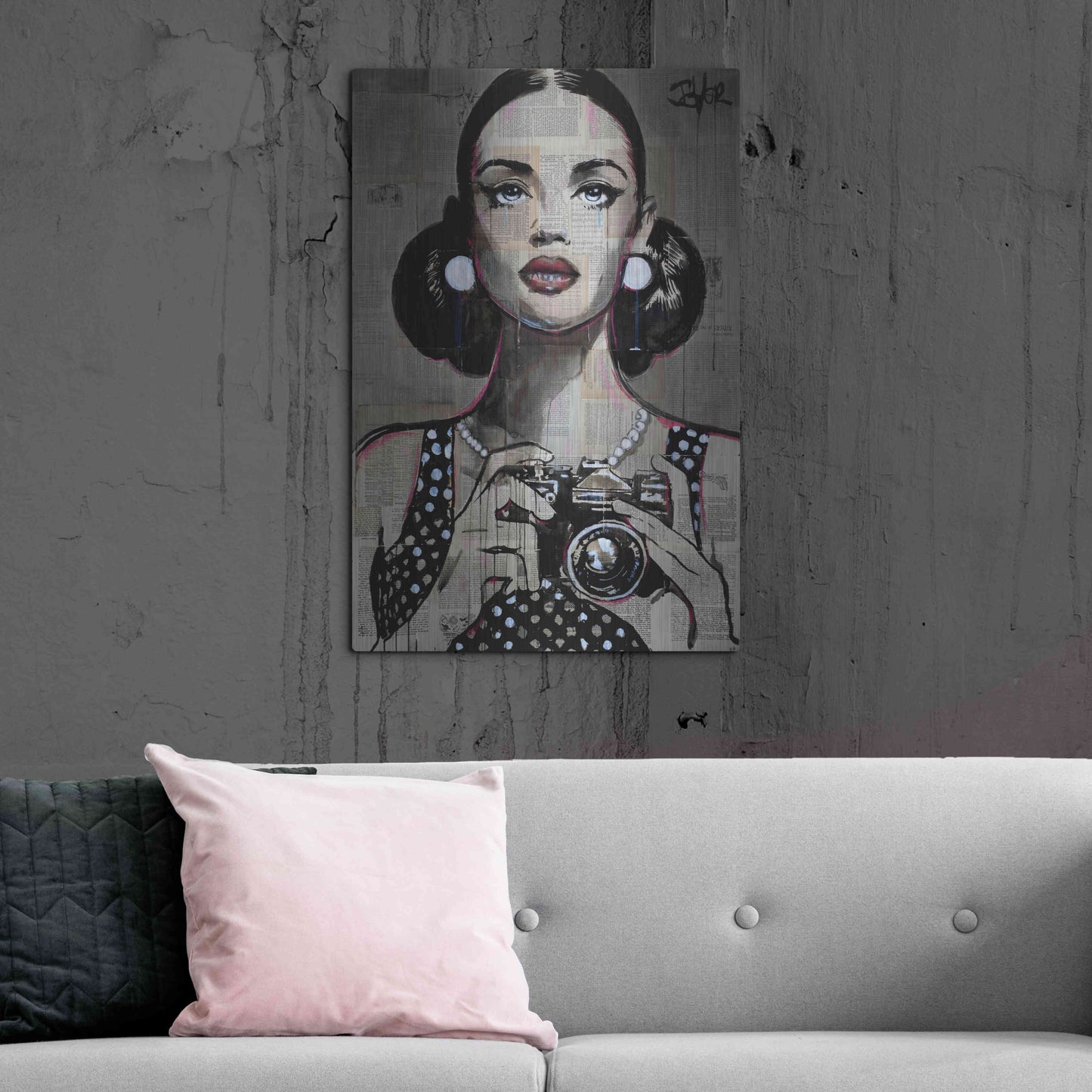Luxe Metal Art 'Exposure' by Loui Jover, Metal Wall Art,24x36