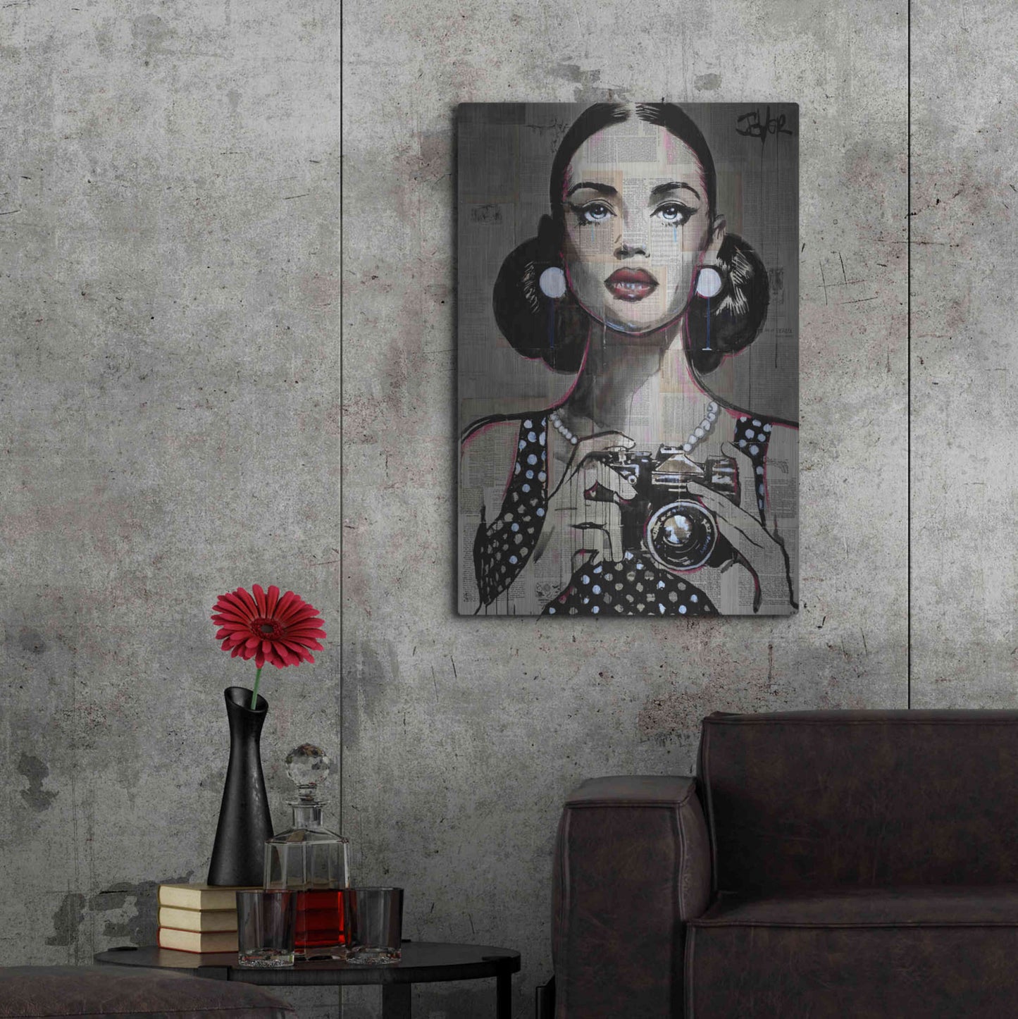 Luxe Metal Art 'Exposure' by Loui Jover, Metal Wall Art,24x36