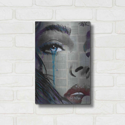 Luxe Metal Art 'Face To Face' by Loui Jover, Metal Wall Art,12x16