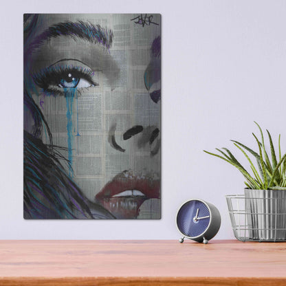 Luxe Metal Art 'Face To Face' by Loui Jover, Metal Wall Art,12x16