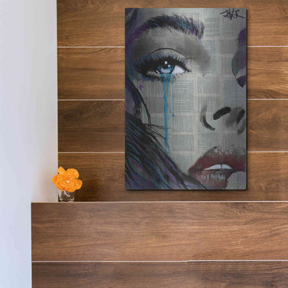 Luxe Metal Art 'Face To Face' by Loui Jover, Metal Wall Art,12x16