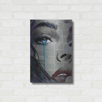 Luxe Metal Art 'Face To Face' by Loui Jover, Metal Wall Art,16x24