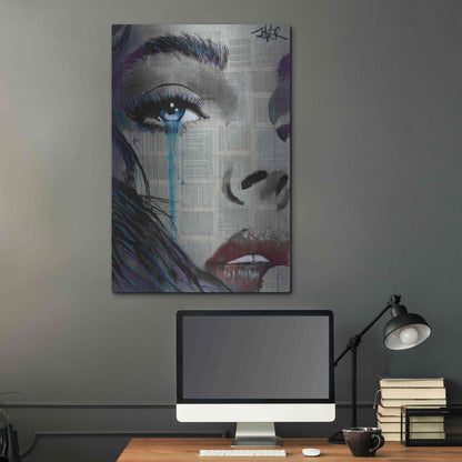 Luxe Metal Art 'Face To Face' by Loui Jover, Metal Wall Art,24x36