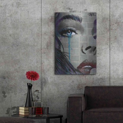 Luxe Metal Art 'Face To Face' by Loui Jover, Metal Wall Art,24x36