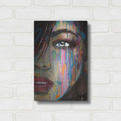 Luxe Metal Art 'Falling Out' by Loui Jover, Metal Wall Art,12x16