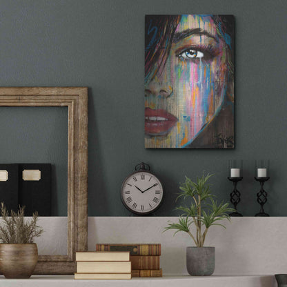 Luxe Metal Art 'Falling Out' by Loui Jover, Metal Wall Art,12x16