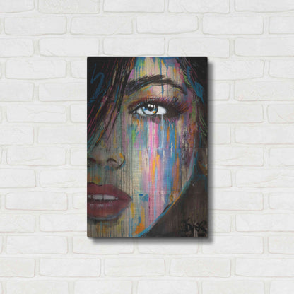 Luxe Metal Art 'Falling Out' by Loui Jover, Metal Wall Art,16x24