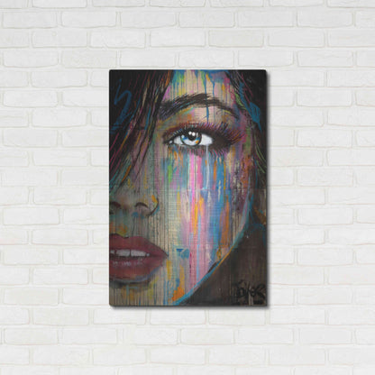 Luxe Metal Art 'Falling Out' by Loui Jover, Metal Wall Art,24x36