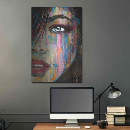 Luxe Metal Art 'Falling Out' by Loui Jover, Metal Wall Art,24x36