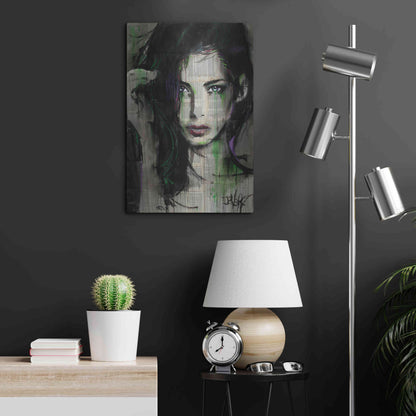 Luxe Metal Art 'Green Bay' by Loui Jover, Metal Wall Art,16x24