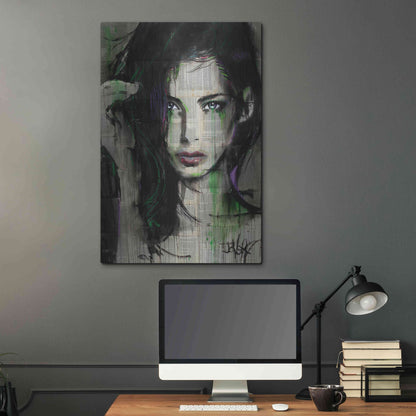 Luxe Metal Art 'Green Bay' by Loui Jover, Metal Wall Art,24x36