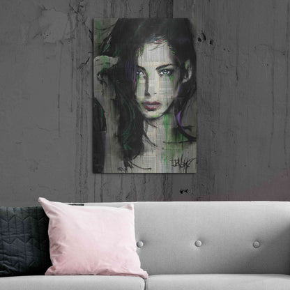 Luxe Metal Art 'Green Bay' by Loui Jover, Metal Wall Art,24x36