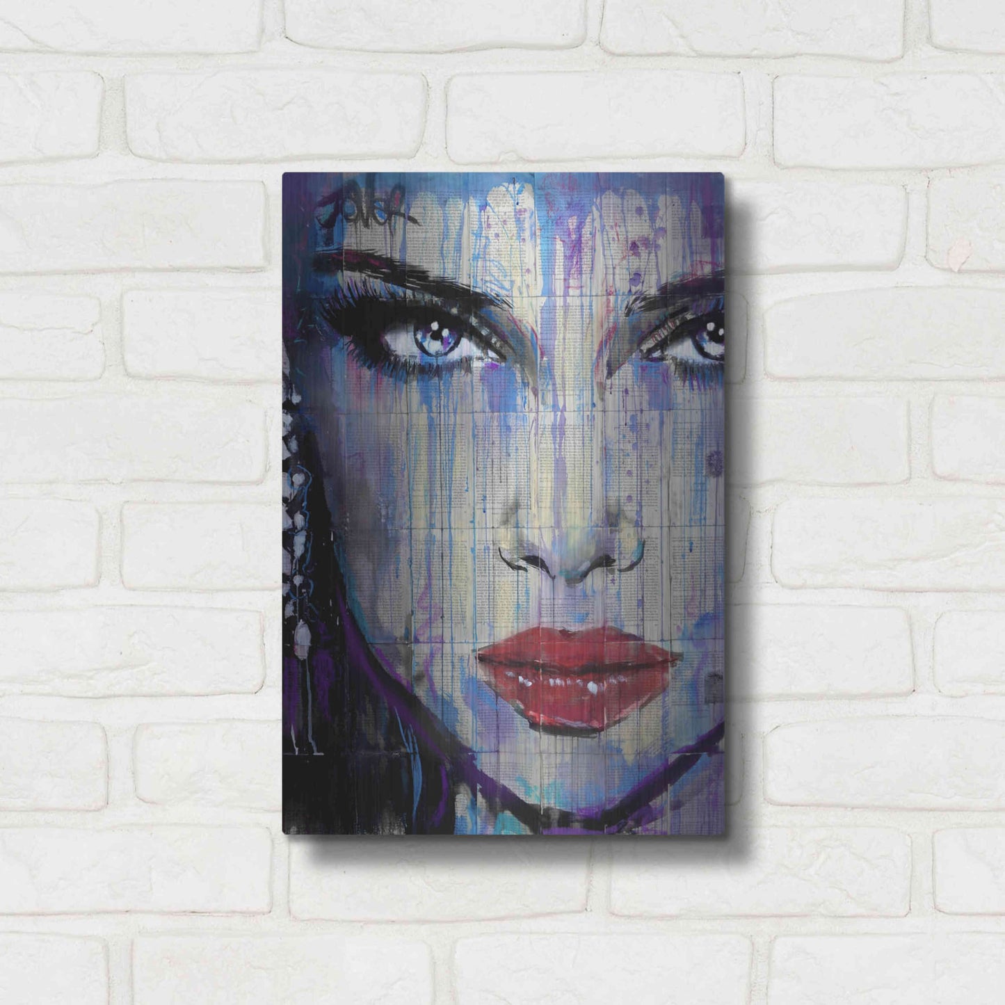 Luxe Metal Art 'In So Much' by Loui Jover, Metal Wall Art,12x16