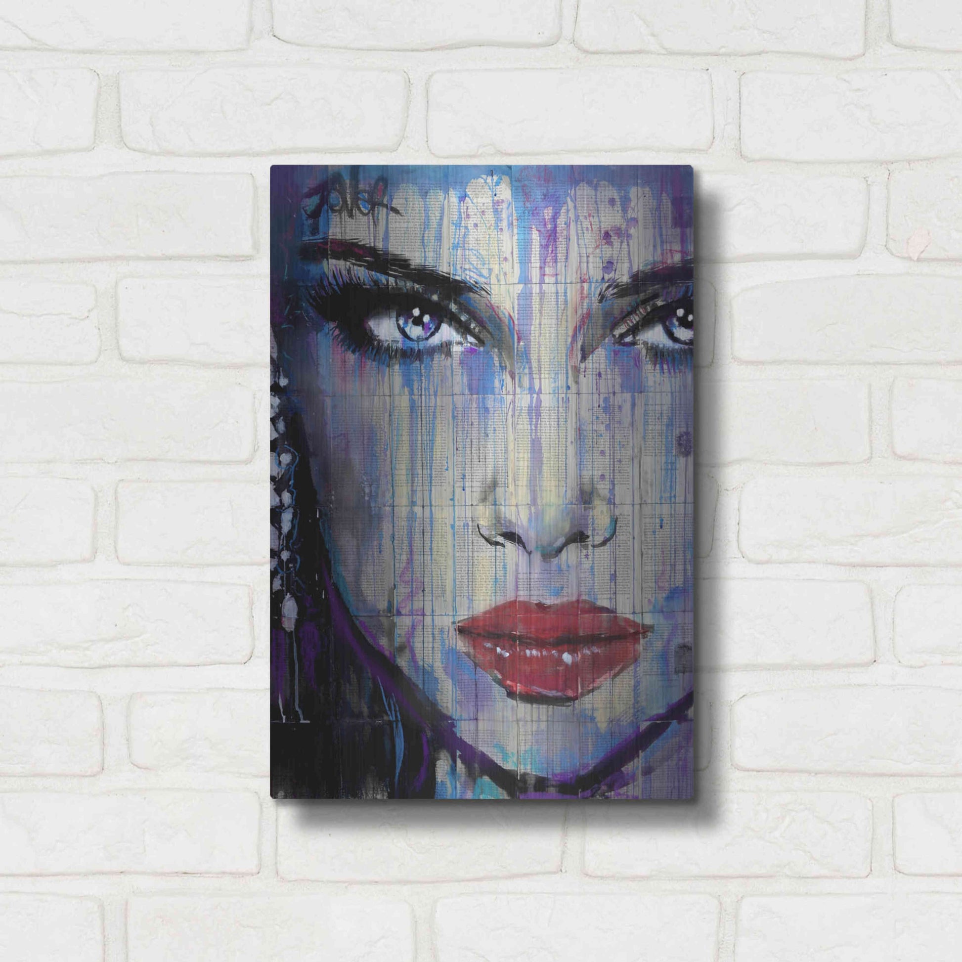 Luxe Metal Art 'In So Much' by Loui Jover, Metal Wall Art,12x16