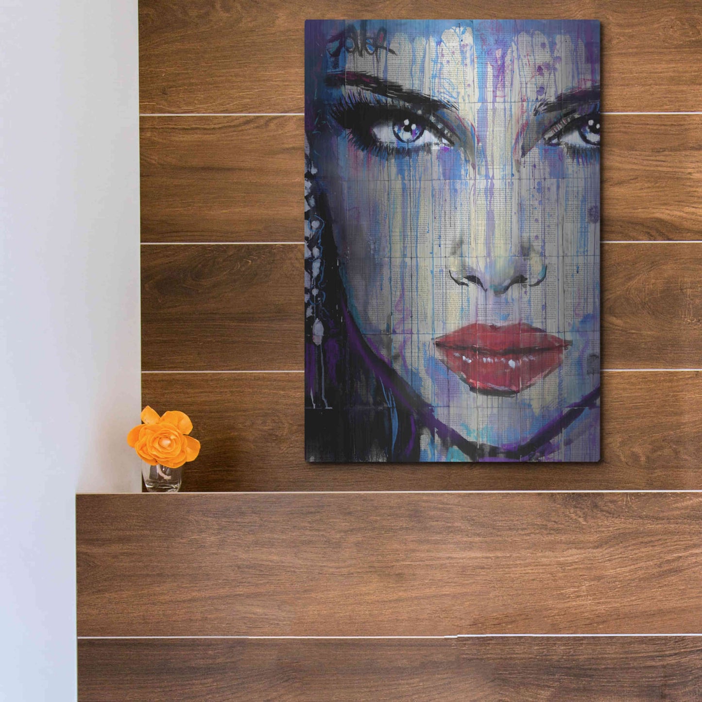 Luxe Metal Art 'In So Much' by Loui Jover, Metal Wall Art,12x16