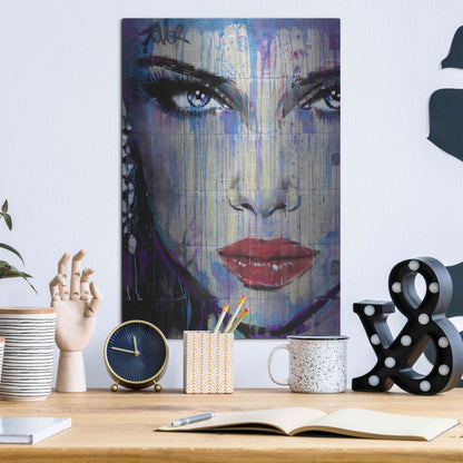 Luxe Metal Art 'In So Much' by Loui Jover, Metal Wall Art,12x16