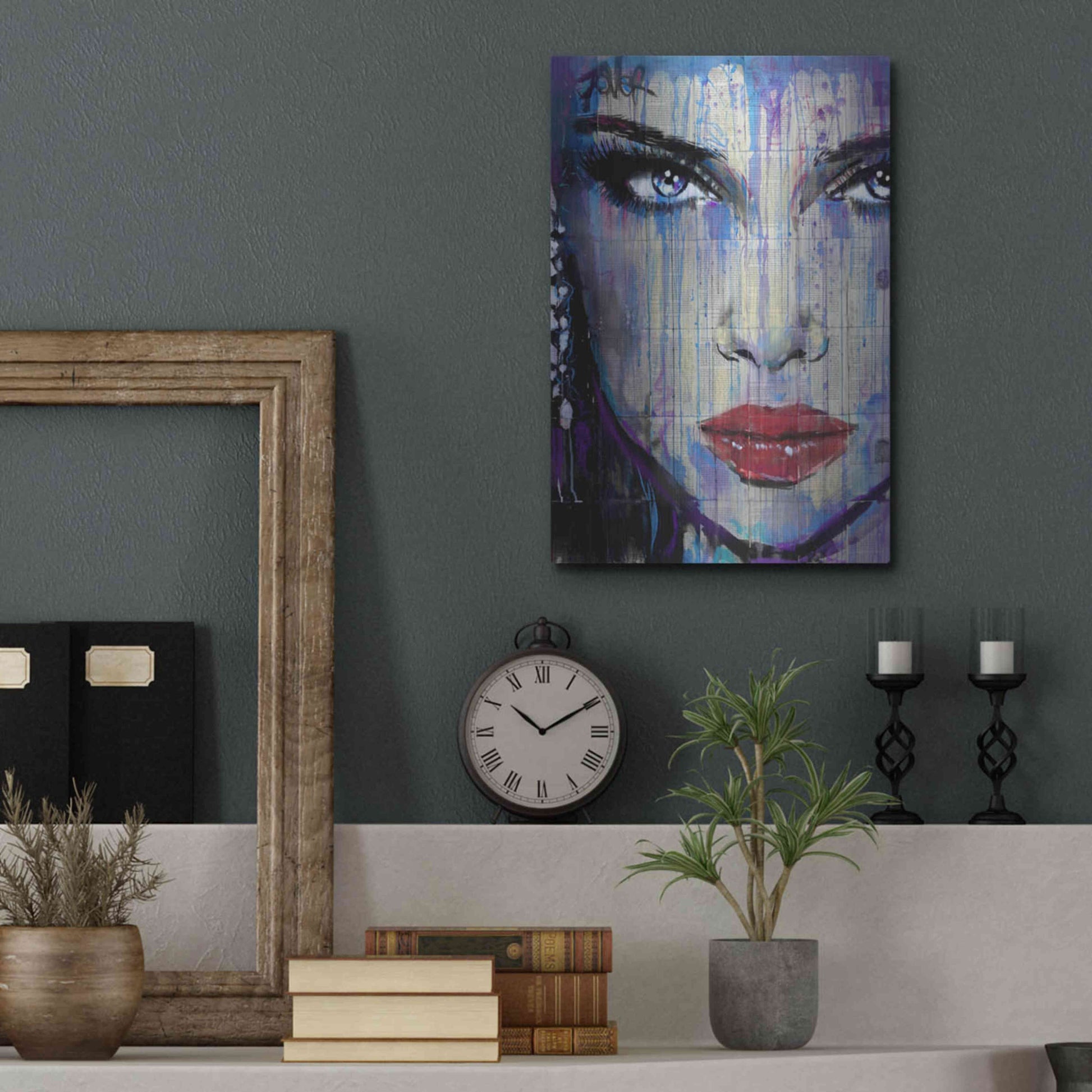Luxe Metal Art 'In So Much' by Loui Jover, Metal Wall Art,12x16