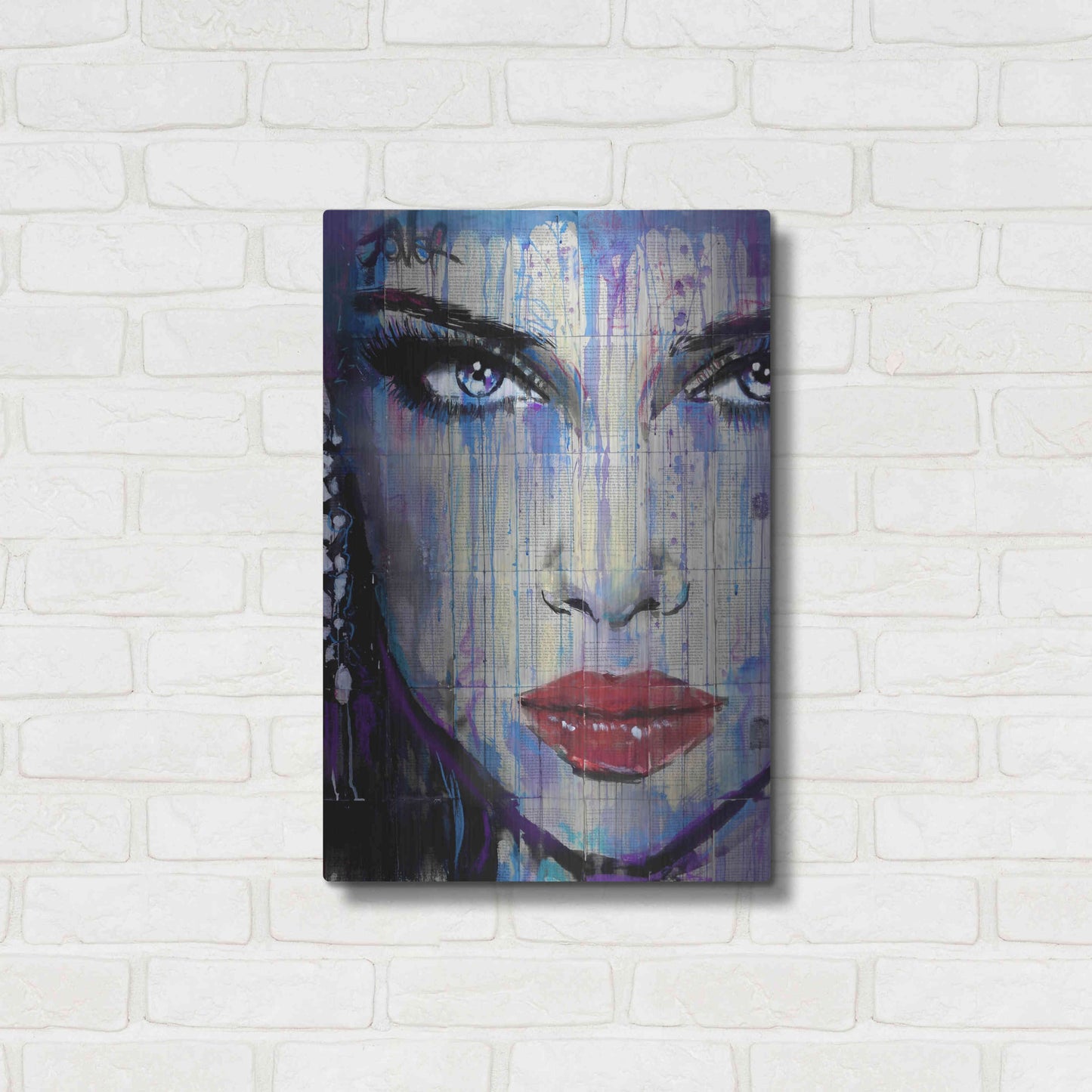 Luxe Metal Art 'In So Much' by Loui Jover, Metal Wall Art,16x24