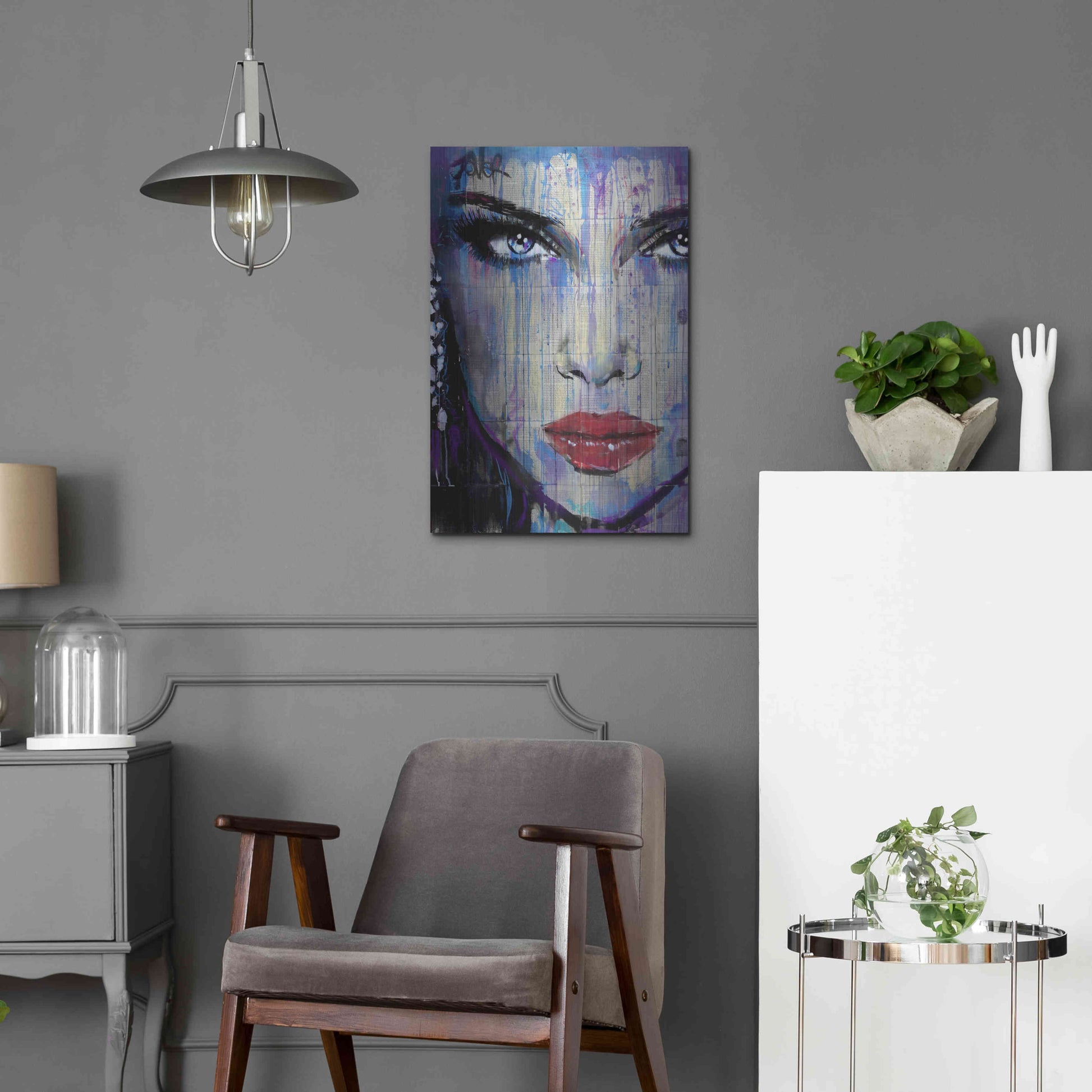 Luxe Metal Art 'In So Much' by Loui Jover, Metal Wall Art,16x24