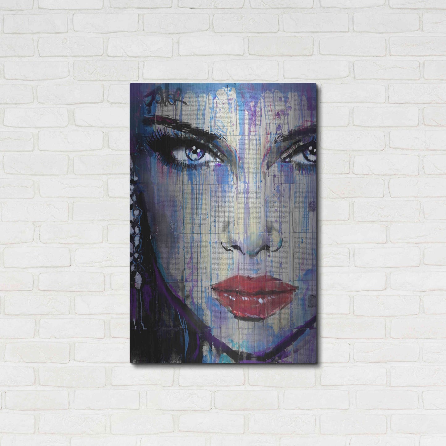 Luxe Metal Art 'In So Much' by Loui Jover, Metal Wall Art,24x36