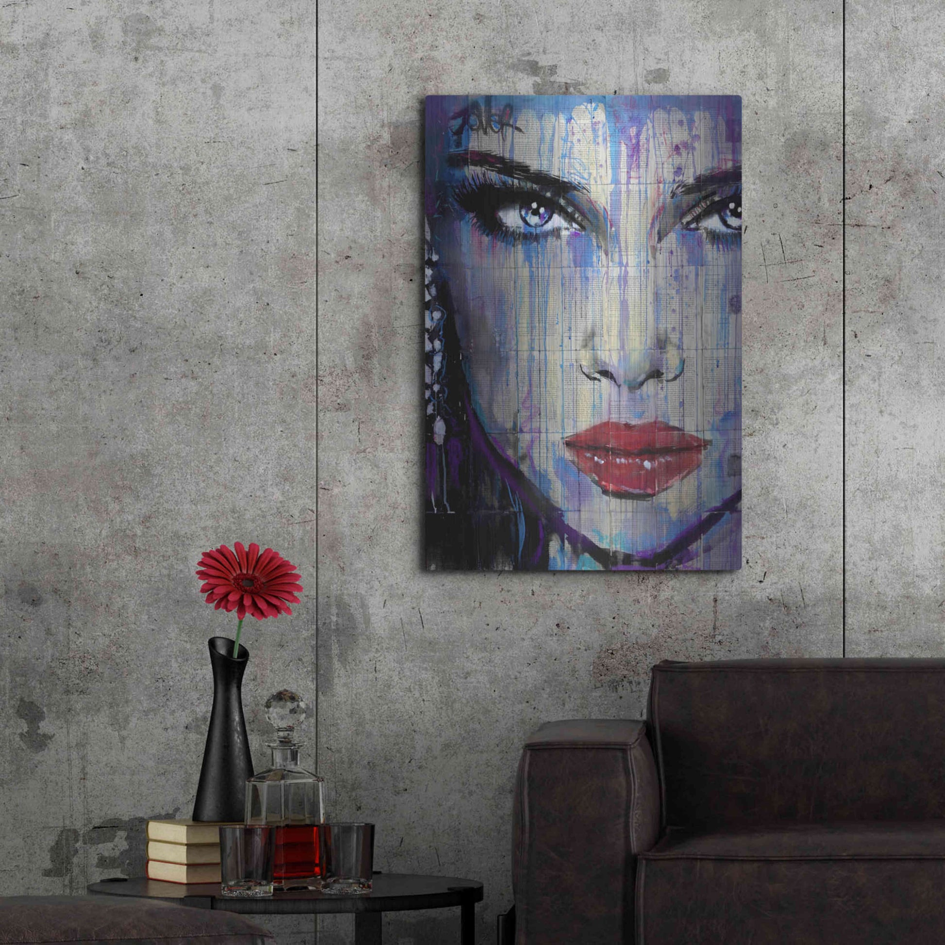 Luxe Metal Art 'In So Much' by Loui Jover, Metal Wall Art,24x36