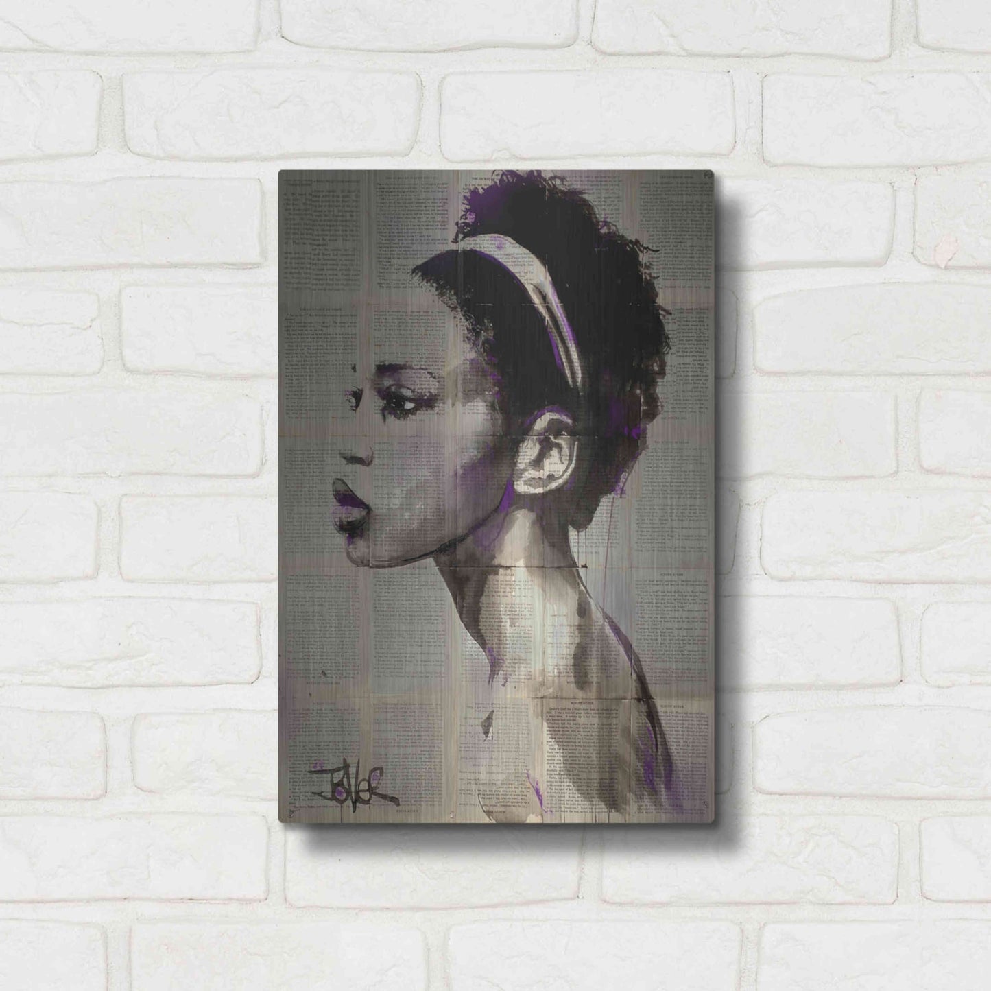 Luxe Metal Art 'Legends' by Loui Jover, Metal Wall Art,12x16