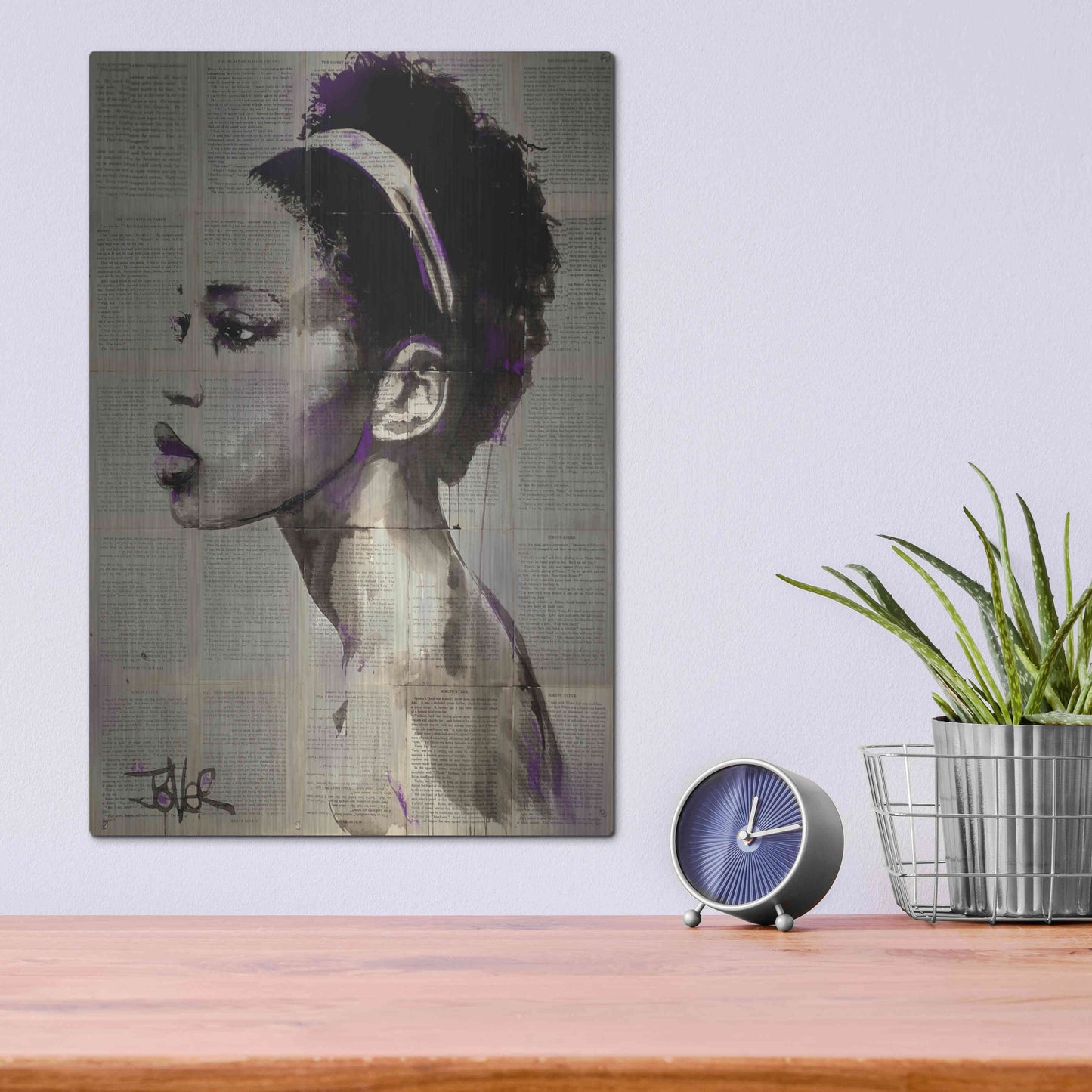 Luxe Metal Art 'Legends' by Loui Jover, Metal Wall Art,12x16