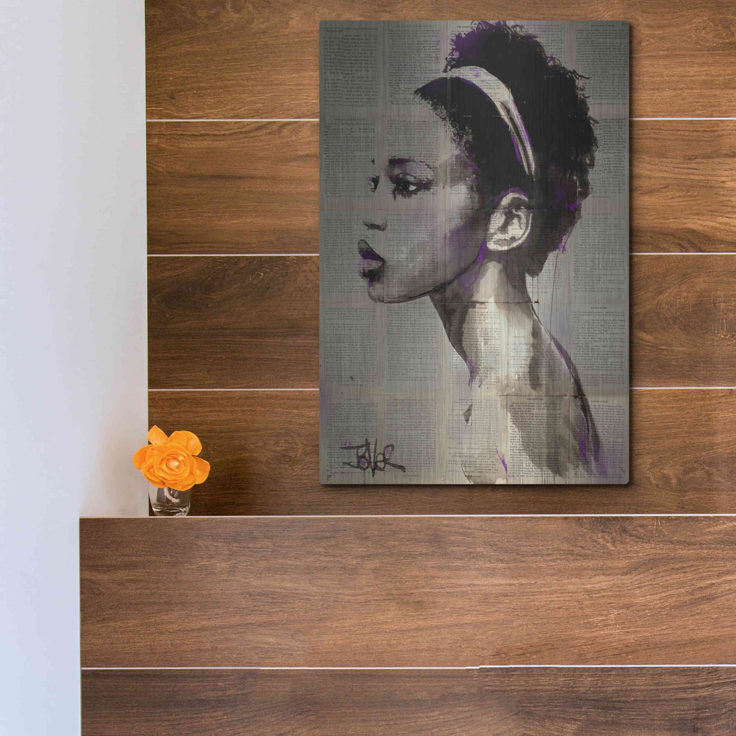 Luxe Metal Art 'Legends' by Loui Jover, Metal Wall Art,12x16