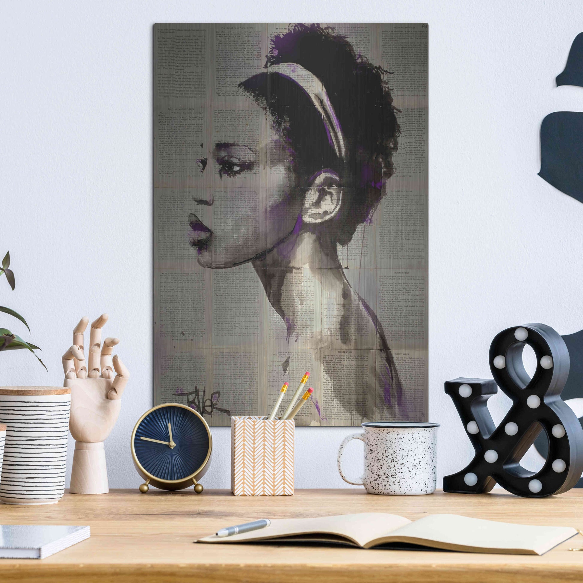 Luxe Metal Art 'Legends' by Loui Jover, Metal Wall Art,12x16