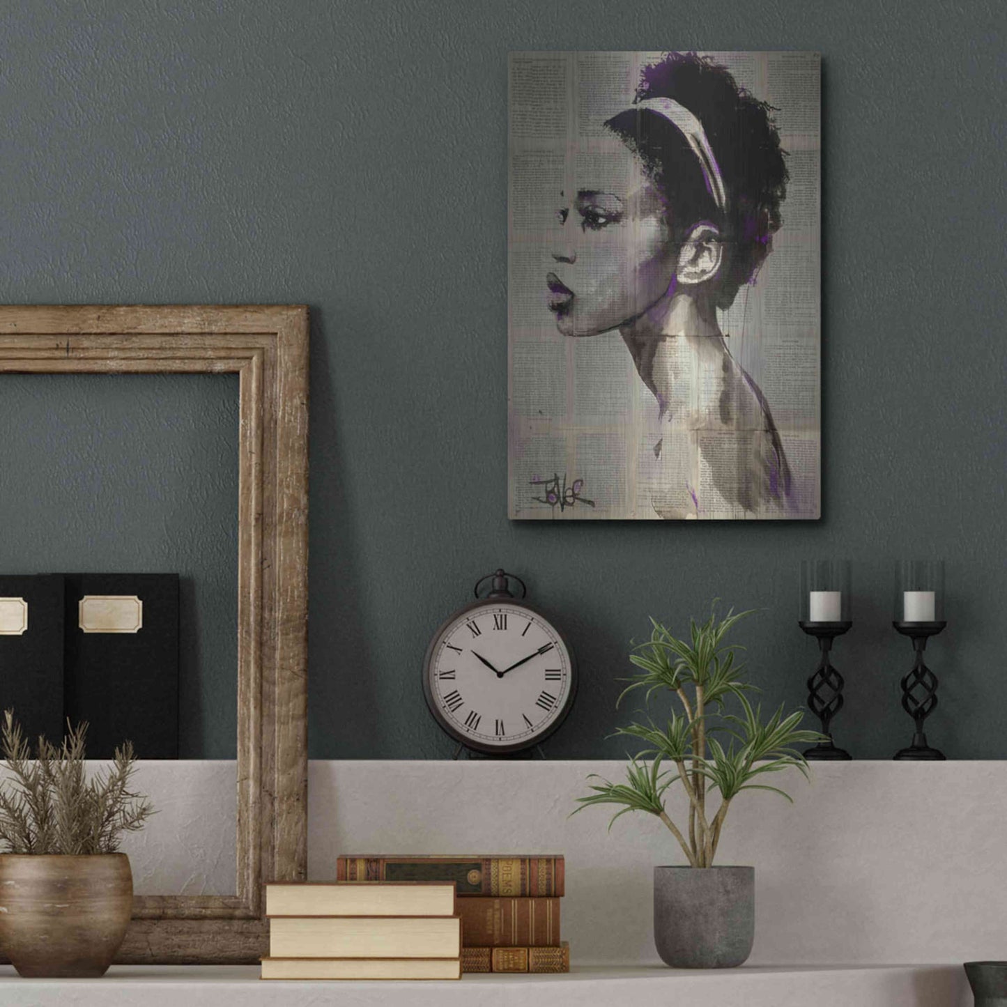 Luxe Metal Art 'Legends' by Loui Jover, Metal Wall Art,12x16