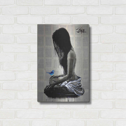 Luxe Metal Art 'Maiden Hope' by Loui Jover, Metal Wall Art,16x24