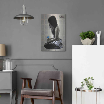 Luxe Metal Art 'Maiden Hope' by Loui Jover, Metal Wall Art,16x24