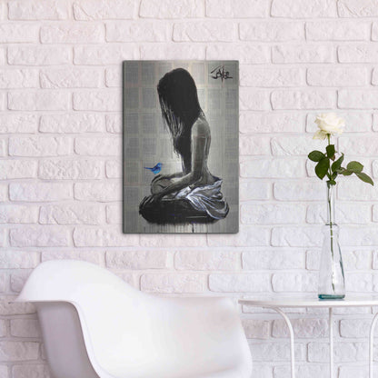 Luxe Metal Art 'Maiden Hope' by Loui Jover, Metal Wall Art,16x24