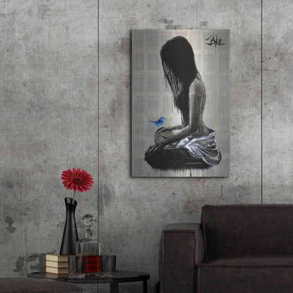 Luxe Metal Art 'Maiden Hope' by Loui Jover, Metal Wall Art,24x36