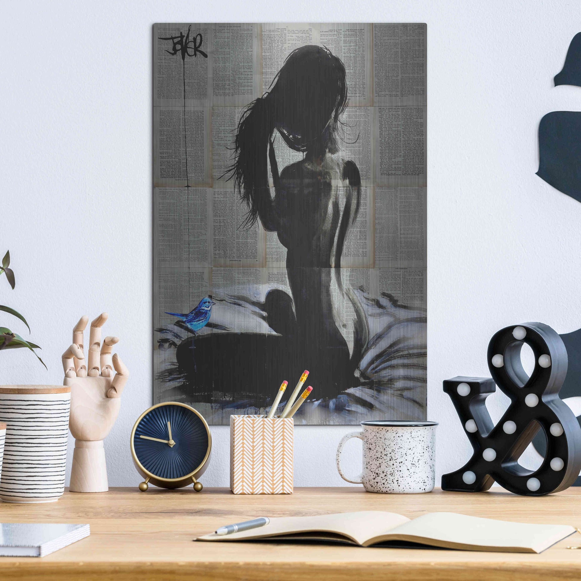 Luxe Metal Art 'New Day New Hope' by Loui Jover, Metal Wall Art,12x16