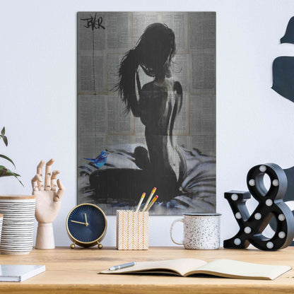 Luxe Metal Art 'New Day New Hope' by Loui Jover, Metal Wall Art,12x16