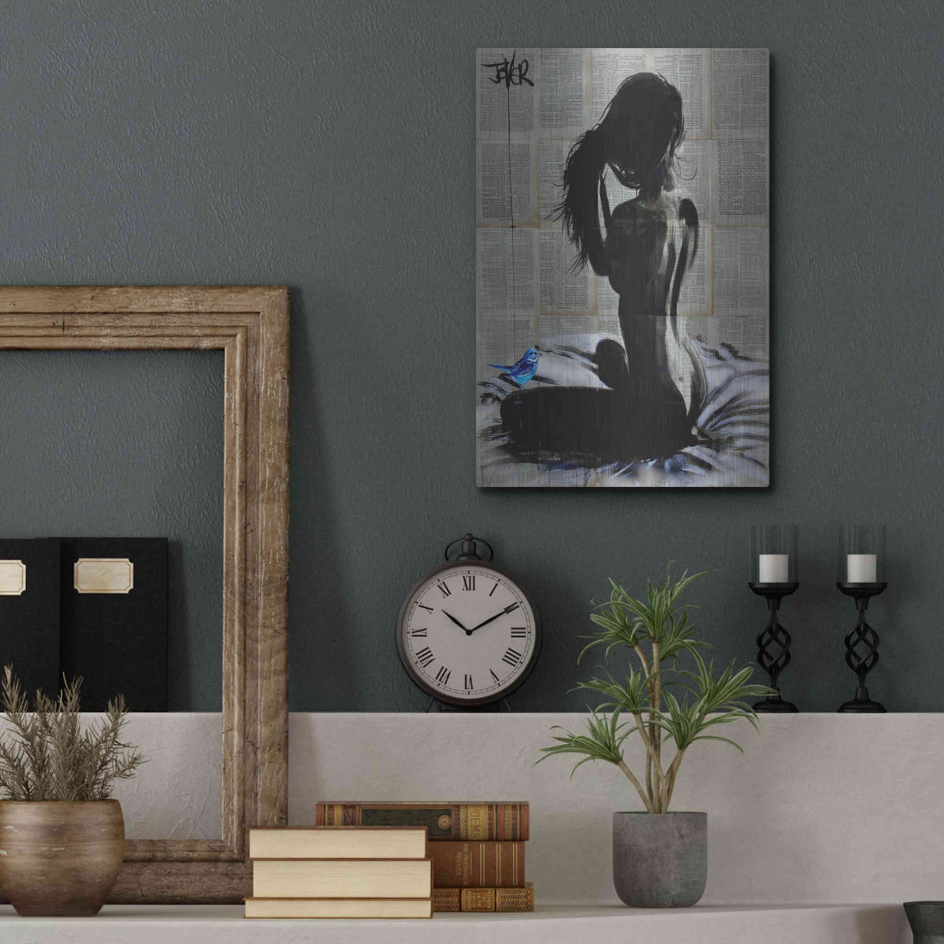 Luxe Metal Art 'New Day New Hope' by Loui Jover, Metal Wall Art,12x16