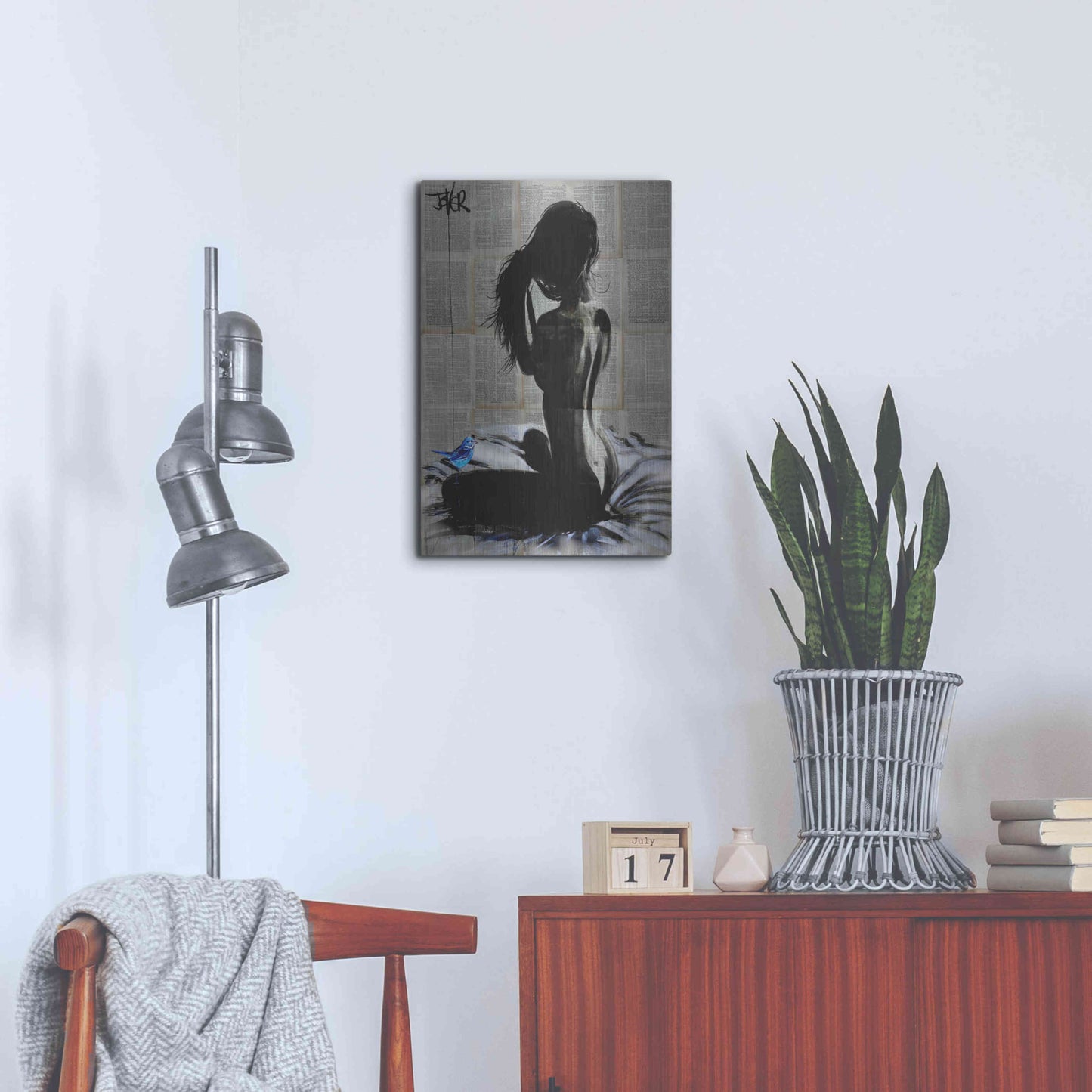 Luxe Metal Art 'New Day New Hope' by Loui Jover, Metal Wall Art,16x24