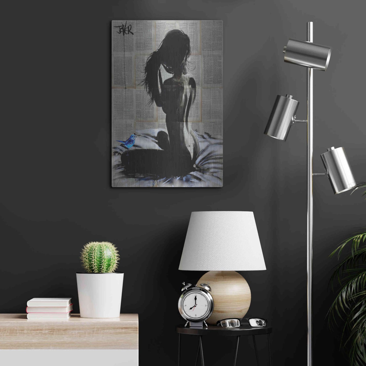 Luxe Metal Art 'New Day New Hope' by Loui Jover, Metal Wall Art,16x24