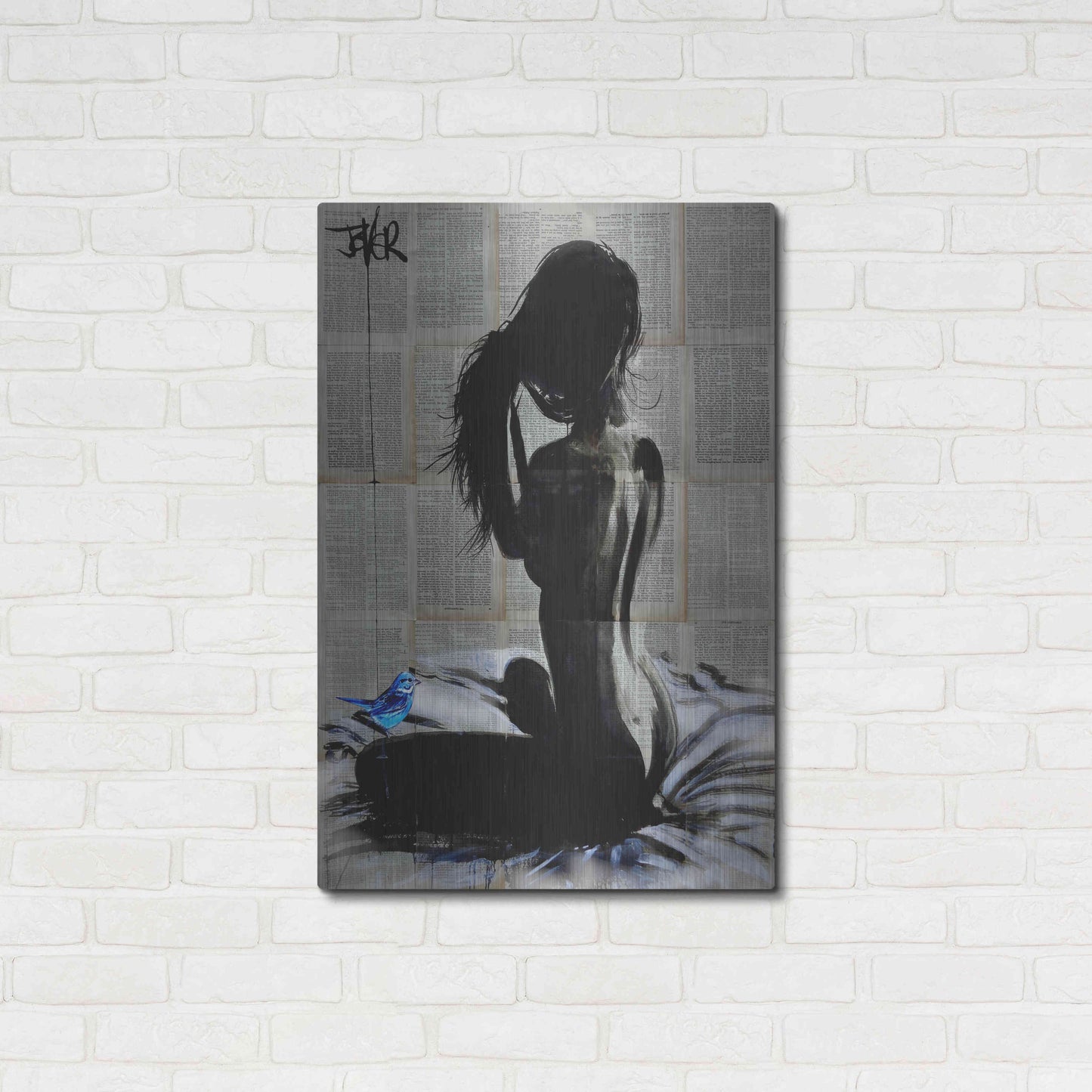 Luxe Metal Art 'New Day New Hope' by Loui Jover, Metal Wall Art,24x36