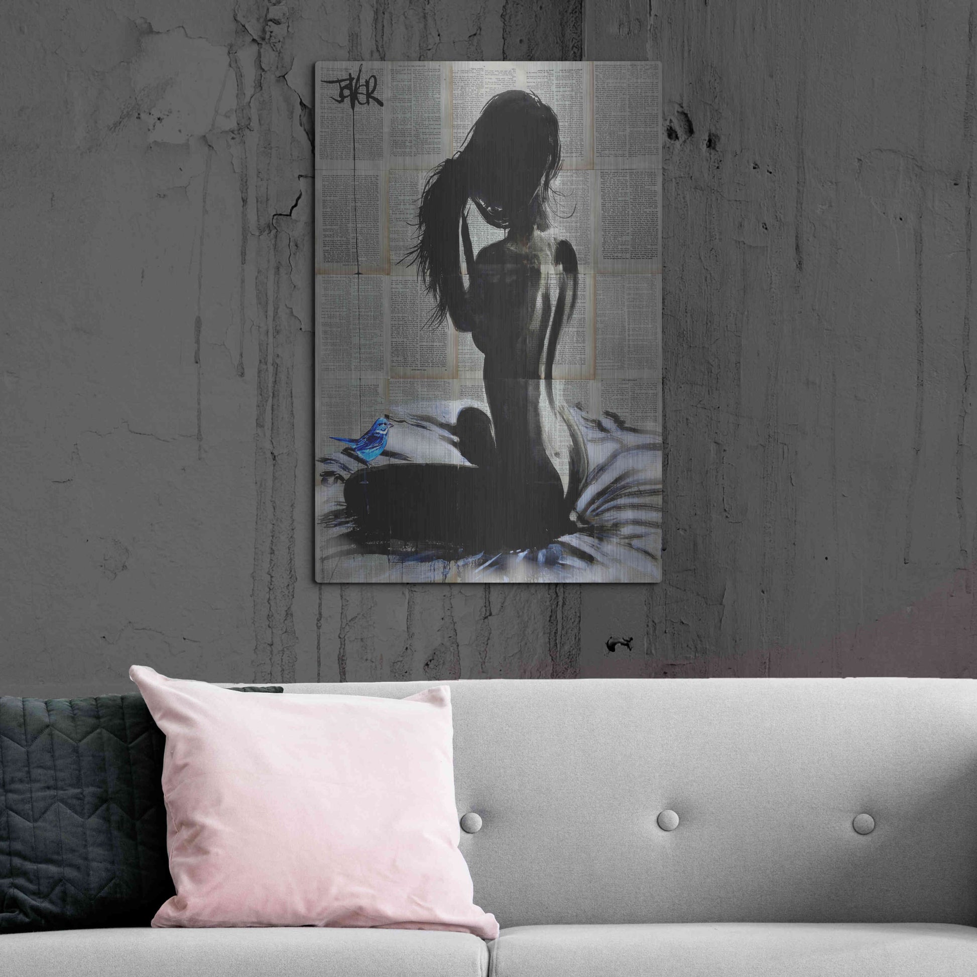 Luxe Metal Art 'New Day New Hope' by Loui Jover, Metal Wall Art,24x36