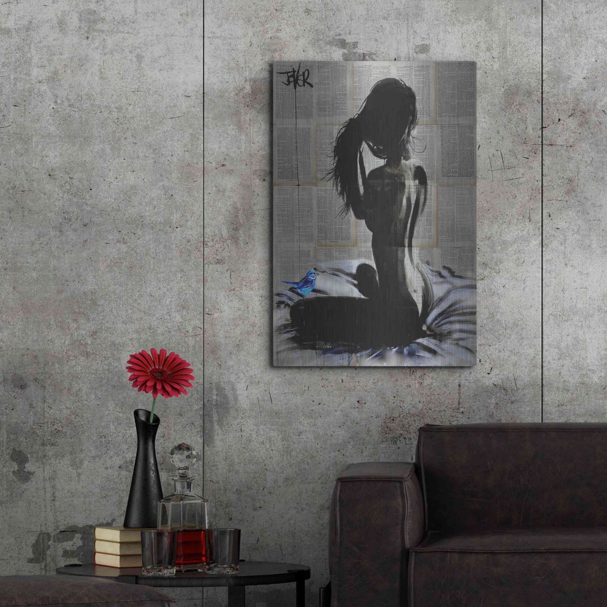 Luxe Metal Art 'New Day New Hope' by Loui Jover, Metal Wall Art,24x36